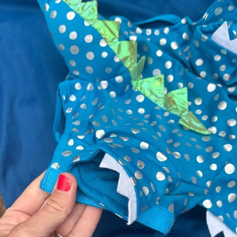 Martha Stewart PETS Vibrant Blue Dino Pet Outfit - Picture 3 of 8